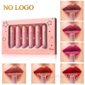 6 Farben Pink Lipstick Gold Liquid Lipstick Set